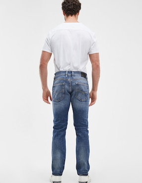 Jeans slim Guess deslavado para hombre