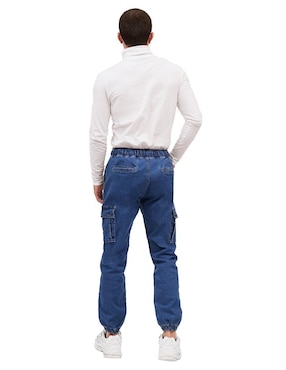 Jeans jogger straight Mchk 8045 lavado obscuro para hombre