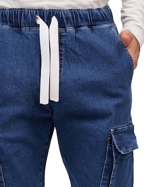 Jeans jogger straight Mchk 8045 lavado obscuro para hombre