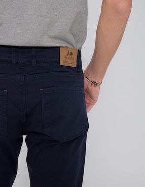 Pantalón recto Scotta de algodón para hombre
