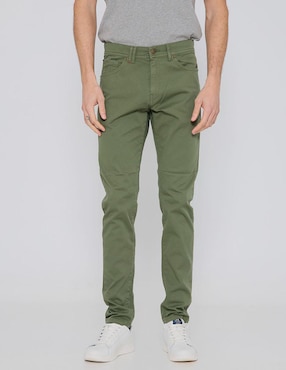 Pantalón Straight Scotta De Algodón Para Hombre