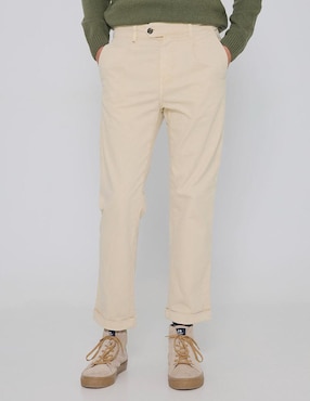 Pantalón Straight Scotta De Algodón Para Hombre