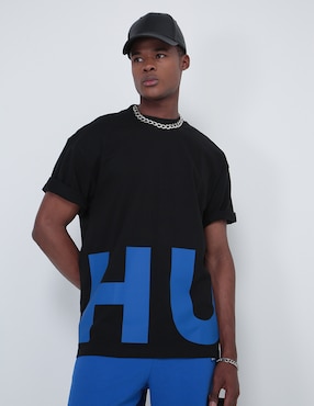 Playera HUGO BLUE Cuello Redondo Para Hombre