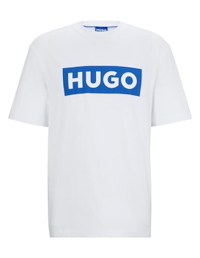 Playera HUGO BLUE cuello redondo unisex