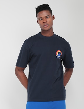 Playera HUGO BLUE Cuello Redondo Para Hombre