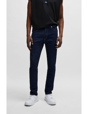 Jeans Regular HUGO BLUE Zane Lavado Obscuro Para Hombre