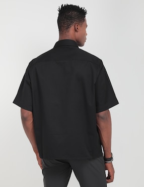 Camisa casual HUGO BLUE de algodón manga corta para hombre