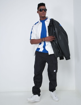 Pants regular Hugo Blue con jareta para hombre