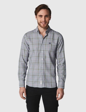 Camisa Casual Altonadock De Algodón Manga Larga Para Hombre