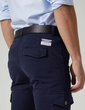 Pantalón cargo slim Altonadock de algodón para hombre