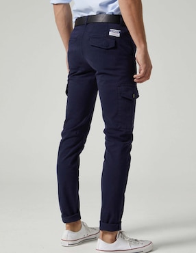 Pantalón cargo slim Altonadock de algodón para hombre