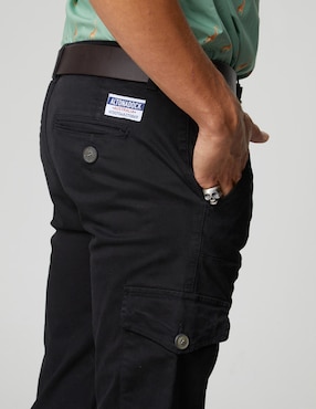 Pantalón cargo slim Altonadock de algodón para hombre