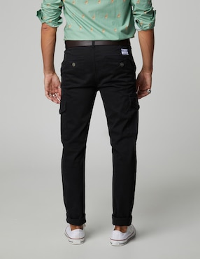 Pantalón cargo slim Altonadock de algodón para hombre