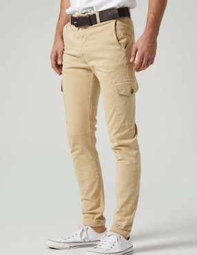 Pantalón cargo slim Altonadock de algodón para hombre