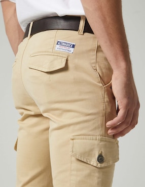 Pantalón cargo slim Altonadock de algodón para hombre
