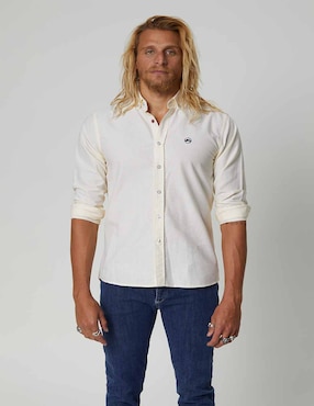 Camisa Casual Altonadock De Algodón Manga Larga Para Hombre