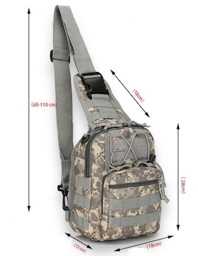 Mochila bandolera Genérica impermeable para hombre