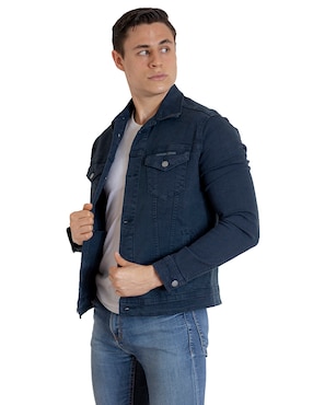 Chamarra Indicum Denim De Mezclilla Con Bolsillos Para Hombre