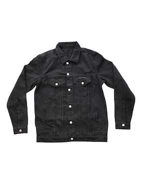 Chamarra Indicum Denim de mezclilla con bolsillos para hombre
