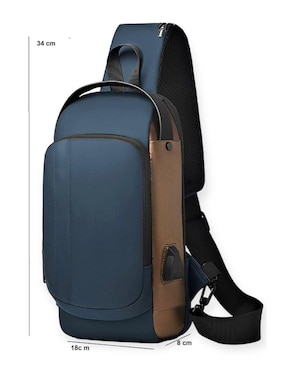 Mochila riñonera Genérica impermeable para hombre