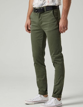 Pantalón chino slim Altonadock de algodón para hombre