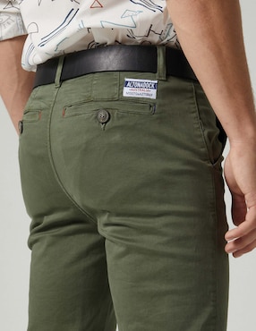 Pantalón chino slim Altonadock de algodón para hombre