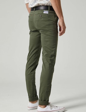 Pantalón chino slim Altonadock de algodón para hombre