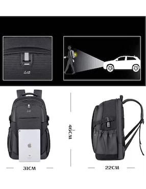 Mochila casual Genérica impermeable para hombre