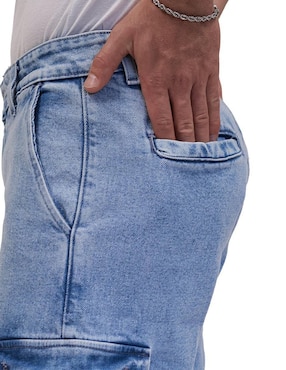 Short Mchk de mezclilla para hombre
