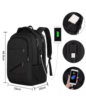 Mochila casual Genérica impermeable para hombre