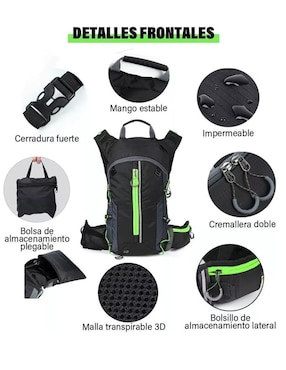 Mochila de hidratación Genérica impermeable para hombre