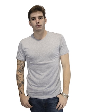 Playera Indicum Denim Cuello Redondo Para Hombre