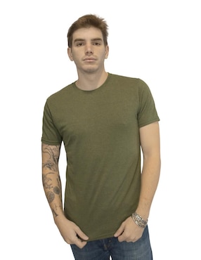 Playera Indicum Denim Cuello Redondo Para Hombre