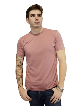 Playera Indicum Denim Cuello Redondo Para Hombre