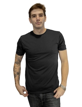 Playera Indicum Denim Cuello Redondo Para Hombre