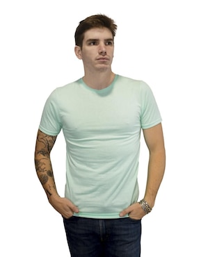 Playera Indicum Denim Cuello Redondo Para Hombre