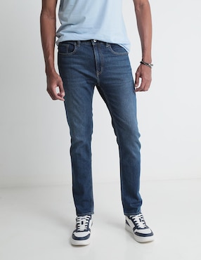 Jeans Slim HUGO BLUE Lavado Whisker Para Hombre