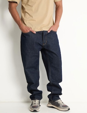 Jeans Straight HUGO BLUE Deslavado Para Hombre