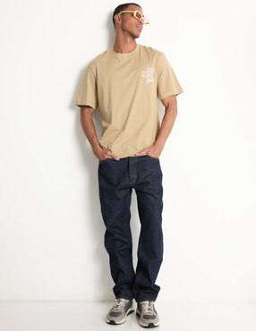 Jeans straight HUGO BLUE deslavado para hombre