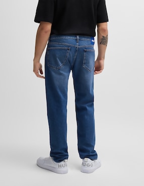 Jeans slim HUGO BLUE lavado deslavado para hombre