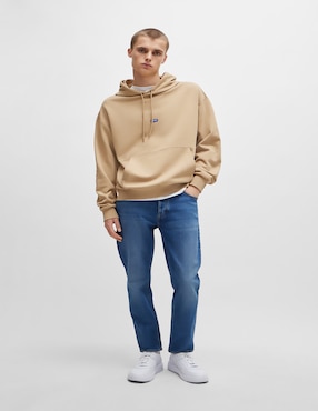 Jeans carpenter straight Hugo Blue deslavado para hombre