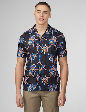 Camisa De Vestir Ben Sherman Manga Corta Para Hombre