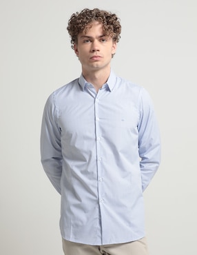 Camisa Casual Kenneth Cole De Manga Larga Para Hombre