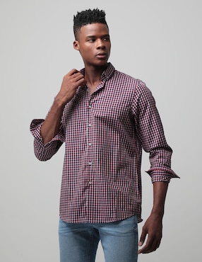 Camisa Casual Kenneth Cole De Manga Larga Para Hombre