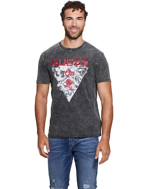 Playera GUESS Cuello Redondo Para Hombre