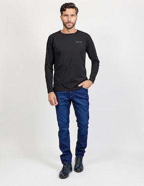 Jeans Slim Kenneth Cole Lavado Obscuro Para Hombre