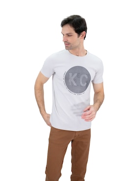 Playera Kenneth Cole Cuello Redondo Para Hombre