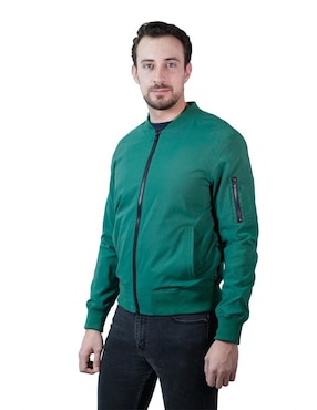 Chamarra Perry Ellis con bolsillos para hombre