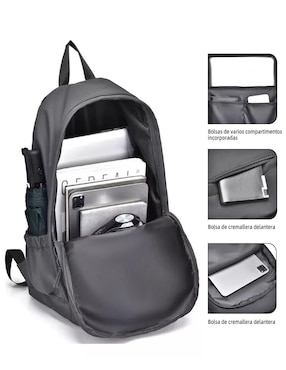 Mochila casual Genérica impermeable para hombre