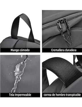 Mochila casual Genérica impermeable para hombre
